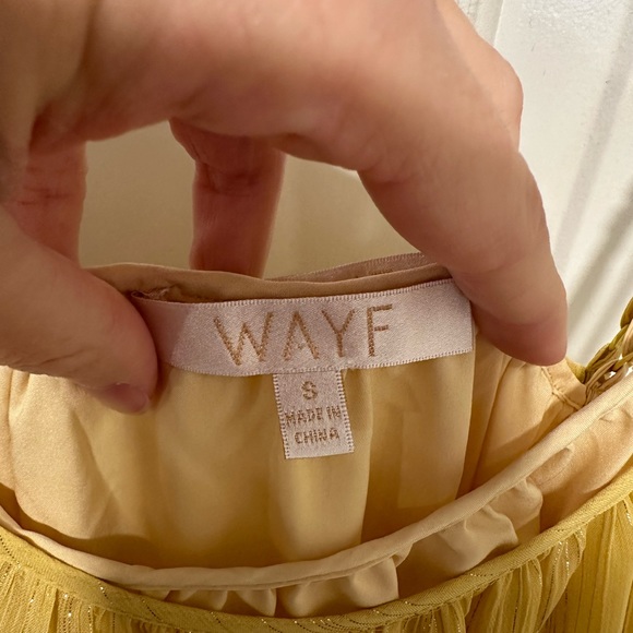 WAYF adjustable yellow swing dress - NEW w/o tags. Size Small - Picture 3 of 4